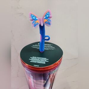 Starbucks Butterfly Tumbler with Straw